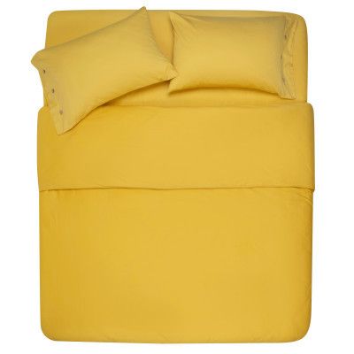 Простирадло Ardesto Mix&amp;Match 100% бавовна, сатин жовтий 180х240 см (ART1824FSS)