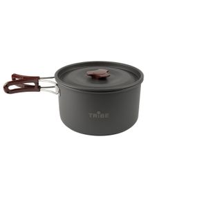 Казанок туристичний Tribe Pot 1,9л Alu алюмінієвий, Похідний легкий казан трайб для багаття, Казанок для кемпінгу і риболовлі
