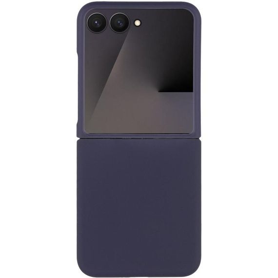 Чохол Foldables Silicone Cover Lakshmi (AAA) для Motorola Razr 50 Ultra Чорний / Black Темно-синій / Midnight blue | Зображення 1