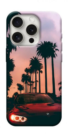 Чохол з картинкою BMW at sunset для Apple iPhone 16 Pro (6.3")