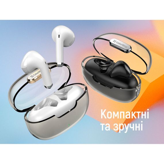 Навушники ColorWay Slim TWS-2 Earbuds Black (CW-TWS2BK) | Зображення 4