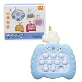 Уцінка. Електронна гра "Finger Press Pop-It Console: Єдиноріг" (блакитний). Транспортне пакування Не коректно працює електроніка