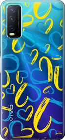 Чехол на Vivo Y20 Сердца UA "5292u-2078-17620"