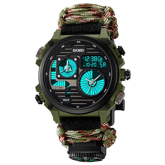 Чоловічий годинник Skmei 2202NCMGN Camo Green | Зображення 1