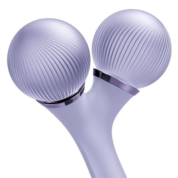 Електронний ультразвуковий ролик для обличчя та тіла GESKE Sonic Facial&Body Roller 4в1 magenta, Фіолетовий | Зображення 4