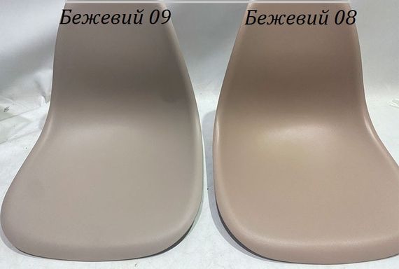 Стул обеденный пластиковый на буковых ножках Nik N Eames DSW, цвет сиденья Бежевый 08 | Зображення 1