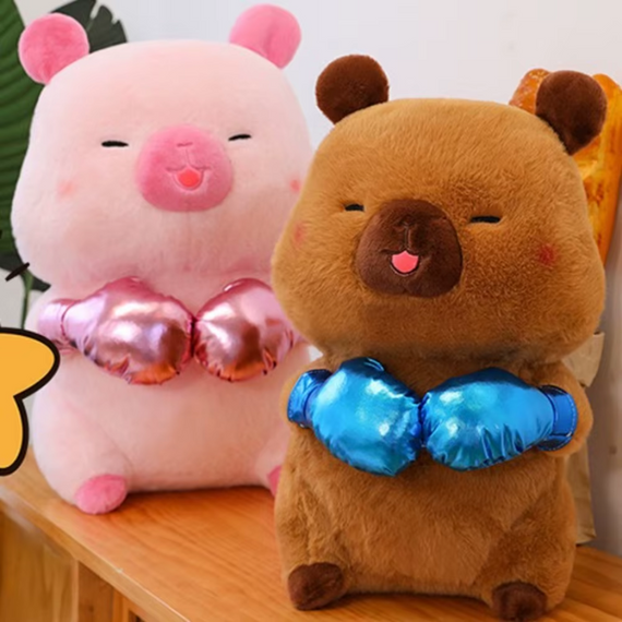 М'яка іграшка Капібара боксер, 45 см, плюшева капібара, в наявності різні кольори | Зображення 8