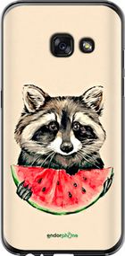 Чохол на Samsung Galaxy A3 (2017) Єнотик з кавуном "4605u-443-2448"