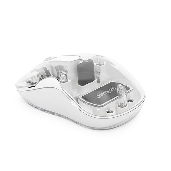 Миша бездротова JEDEL WD141T-W, 1200, 2.4 GHz+Bluetooth 5.0, 3.7V 300mAh, Type-C заряджання. 109x60x32 мм. 69 р. | Зображення 2