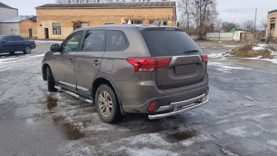 Задня дуга AK004-2 (нерж) для Mitsubishi Outlander 2012-2021 рр | Зображення 4