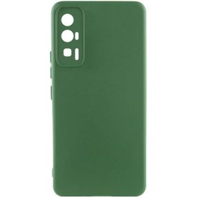 Чехол Silicone Cover Lakshmi Full Camera (A) для Xiaomi Poco F5 Pro Full camera, Бордовий/Marsala Full camera, Зелений/Dark green