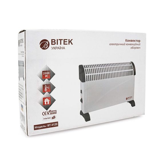 Электрический конвектор BITEK BT-4120. Мощность: 2000Вт (3 режима: | Зображення 1