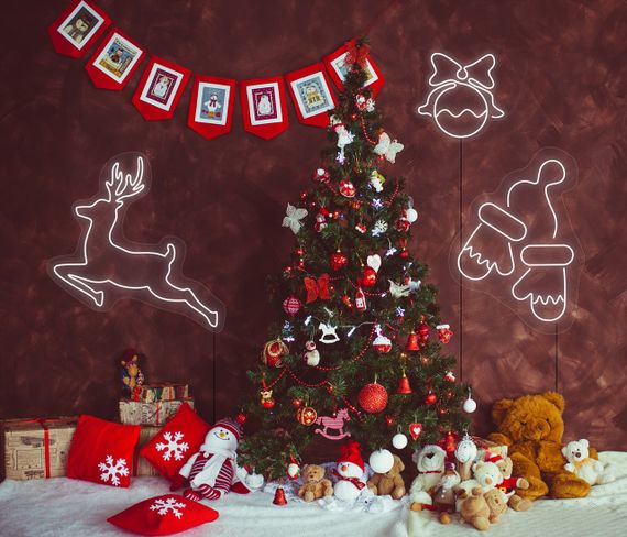 Неоновий світильник Рукавички 250х340 acr-n000014 | Зображення 2