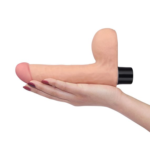 Реалістичний вібратор - Real Softee Vibrator With Balls 8" Sex Aura | Зображення 4