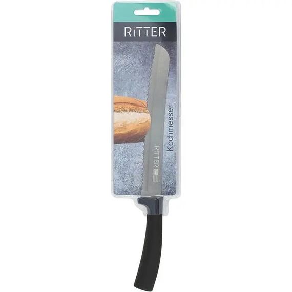 Ніж хлібний Krauff Ritter 29-305-166 19.8 см чорний | Зображення 1