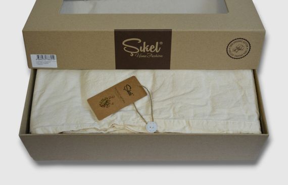 Постільна білизна Sikel Stonewashed Soho 200 х 220 см Natural | Зображення 2