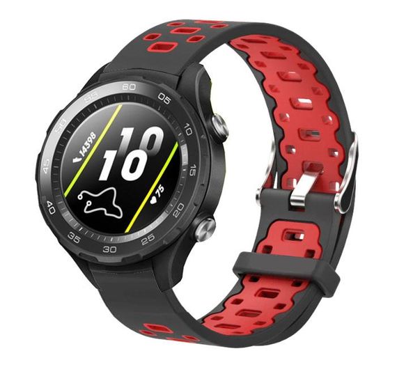 Спортивный ремешок Primo Perfor Classic для часов Huawei Watch 2 - Black&Red