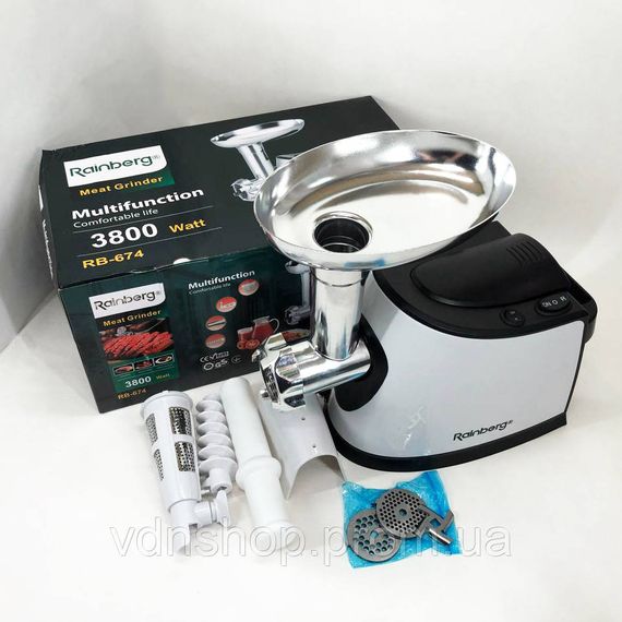 Потужні м'ясорубки побутові, Побутова м'ясорубка для фаршу, Електром'ясорубка для шинковки кухня CS-83 | Зображення 2