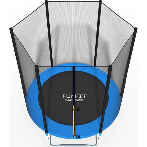 Батут Funfit 6ft (183см) синий с внешней сеткой | Зображення 2