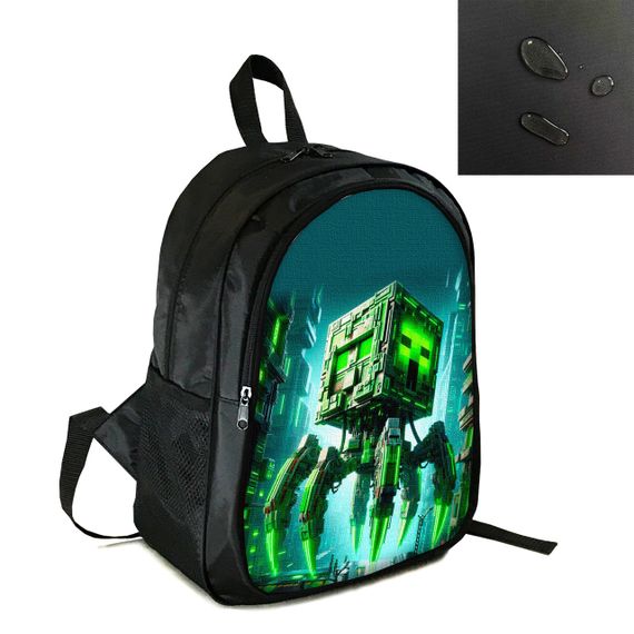 Рюкзак городской/школьный 38×28см с принтом Minecraft Крипер детский, подростковый,спортивный(4177)