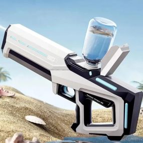 Водный бластер с насосом Zomer детский электрический водяной пистолет на аккумуляторе + USB