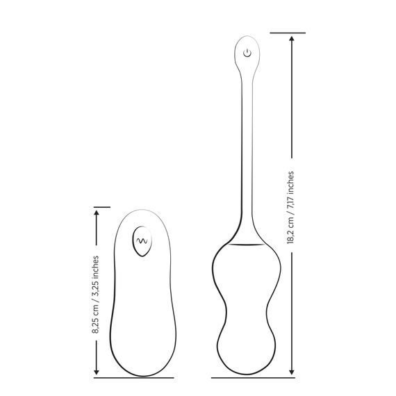 Віброяйце для точки G з пультом керування Romp Cello Light Teal, водонепроникне | Зображення 5
