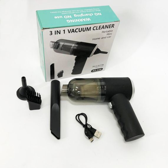 Автомобільний пилосос з потужним двигуном, Автопилосос для салону машини на акумуляторі SE-58