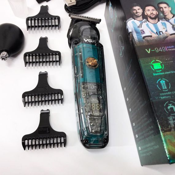 Електрична машинка тример для волосся і бороди VGR V-949, Машинка для стрижки на акумуляторі BN-15 | Зображення 4