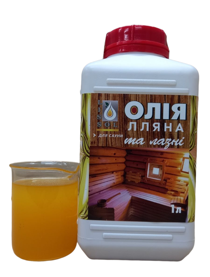 Масло льняное для сауны и бани LISSOL 1 л | Зображення 3