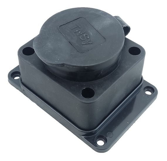 Розетка каучукова з заземленням і захисною кришкою RUBBER IP44 Ny95000075