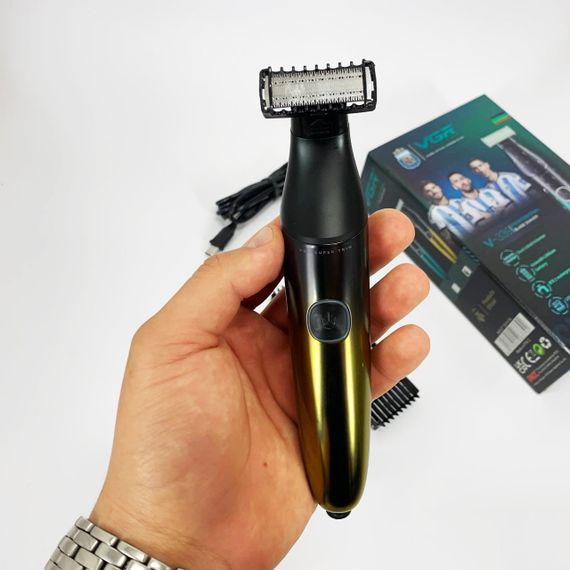 Бритва-триммер для стрижки бороди та вусів VGR V-339 GOLD | Зображення 4