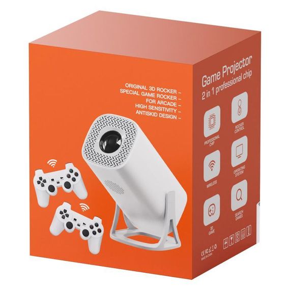 Проектор 4K Android S40Ultra with game console & dual controllers White | Зображення 3