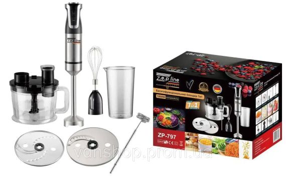 Блендер Zepline ZP-797 1500 Вт 7в1 черный
