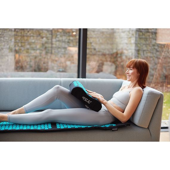 Килимок акупунктурний 4FIZJO Eco Mat XL Аплікатор Кузнєцова з подушкою 110 x 42 см 4FJ0384 Black/Blue (P-5907739313874) | Зображення 9