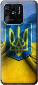 Чехол на Xiaomi Redmi 10C Флаг и герб Украины 1 "375u-2591-17620"