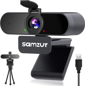 Вебкамера Full HD 1080p з мікрофоном та кришкою, для ПК ноутбука, 110° ширококутна, автофокус, для стрімінгу онлайн-уроків
