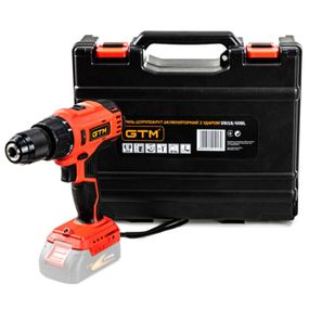 Шуруповерт GTM DSI18/60BL с ударом, 18В, 60Нм (без АКБ и ЗУ) (DSI18/60BL_BARE TOOL)