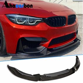 Накладка на передній бампер Lip V10 (для F82/F83, Карбон) для BMW 4 серія F-32 2012-2020 рр