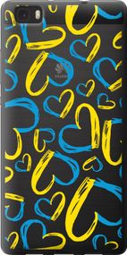 Чехол на Huawei Ascend P8 Lite Сердца UA "5292u-126-17620"