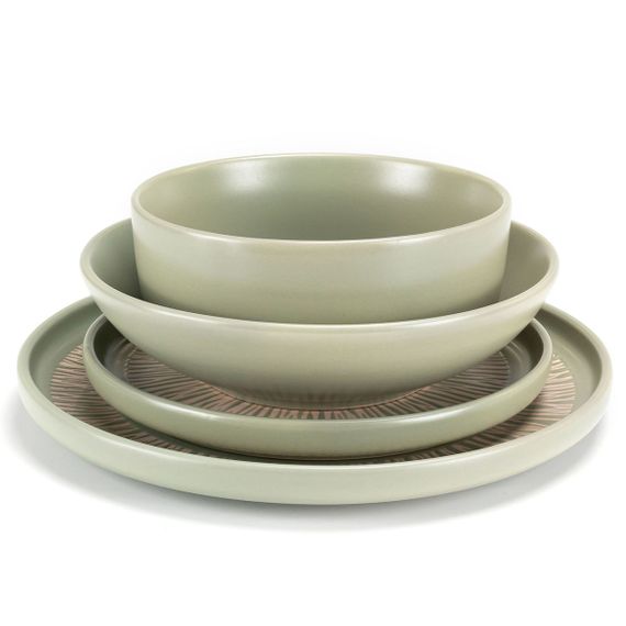 Тарілка обідня Holmer Herb FP-01265-GP 26 см оливкова | Зображення 4