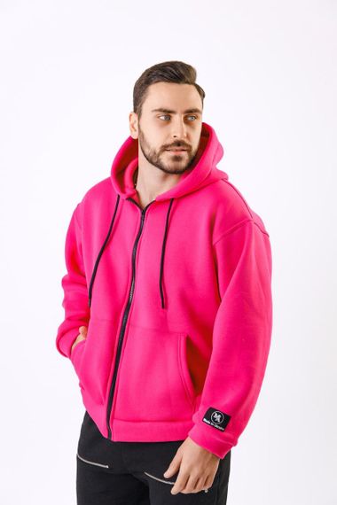 Зіп-Худі унісекс МА (01) малиновий колір | Зображення 4