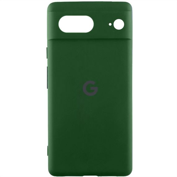 Чехол Silicone Cover Lakshmi Full Camera (AAA) with Logo для Google Pixel 8 Зеленый / Cyprus Green