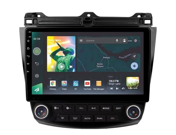 Штатна магнітола Sigma X10232 2+32 Gb Honda Accord 7 CM UC CL 2005-2008 10"