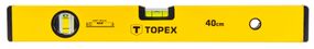 Уровень TOPEX алюминиевый, тип 500, 40 см, 2 глазка (29C501)