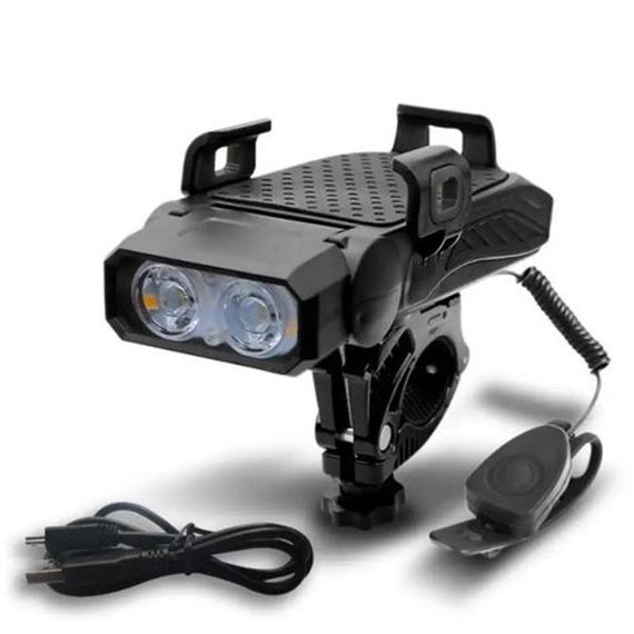 Фара вело велосипедная для велосипедов LY-25-2T6 (white+yellow), Фонарь велосипедный на батарейках OI-24