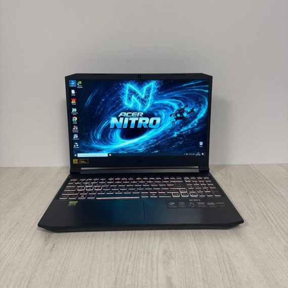 Ігровий ноутбук Acer Nitro 5 AN515-57 / 15.6" (1920x1080) IPS / Intel Core i7-10750H (6 (12) ядер по 2.6 - 5.0 GHz) / 16 GB DDR4 / 512 GB SSD / nVidia GeForce RTX 3060, 6 GB GDDR6, 192-bit / WebCam б/в | Зображення 1