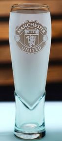 Пивний келих крафт 440мл ФК Манчестер Юнайтед Manchester United з гравіюванням подарунок для фана футбол матовий