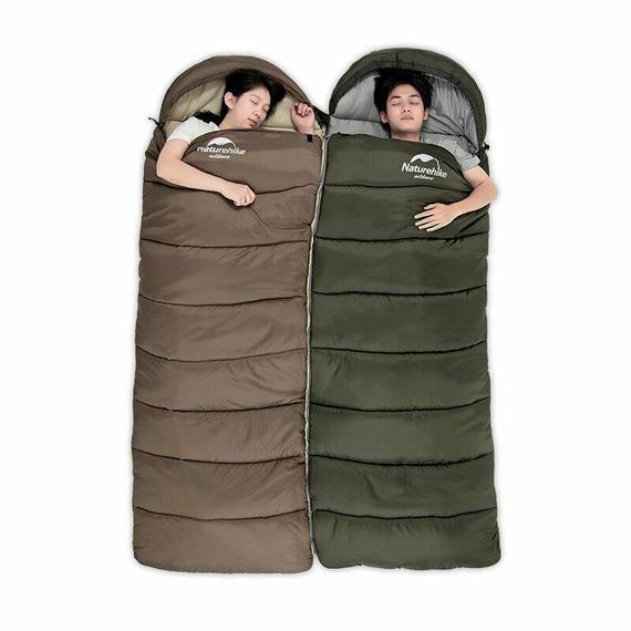 Спальник з капюшоном Naturehike U350 NH20MSD07, Hollow cotton, зелений | Зображення 3