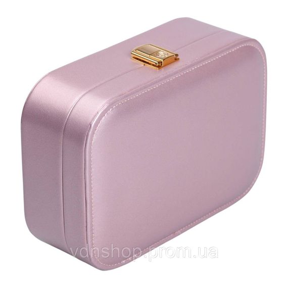 Шкатулка для украшений из эко кожи 20×14×7 см с зеркалом органайзер для ювелирных изделий HP-5-32P | Зображення 3