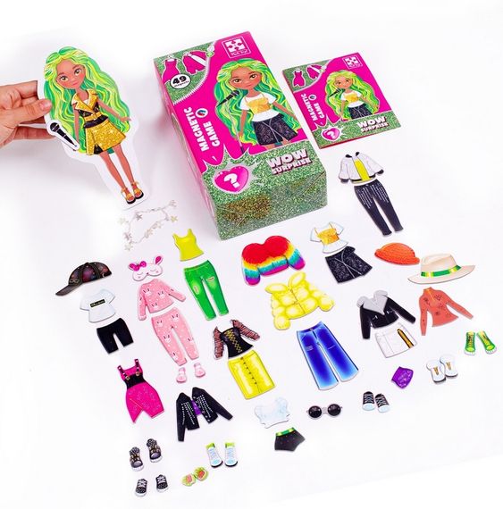 Магнитная игра-одевашка WOW Surprise "Singer" VT 3210-13 Vladi Toys (4820234763214) | Зображення 1